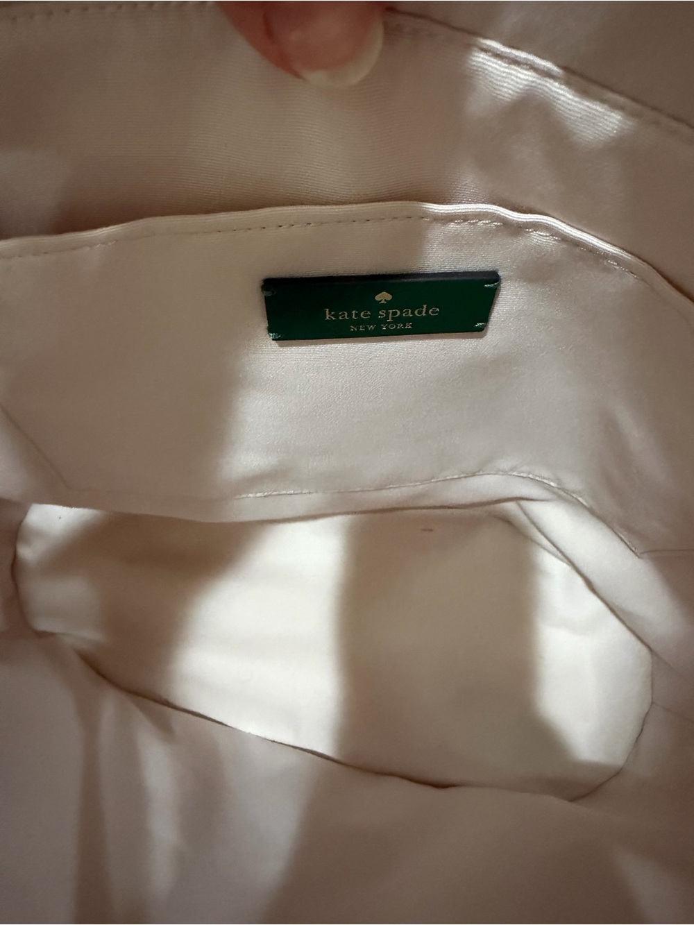 Kate Spade “Harvest Time” beige canvas gardening tote with green trim. NWT - Picture 3 of 8